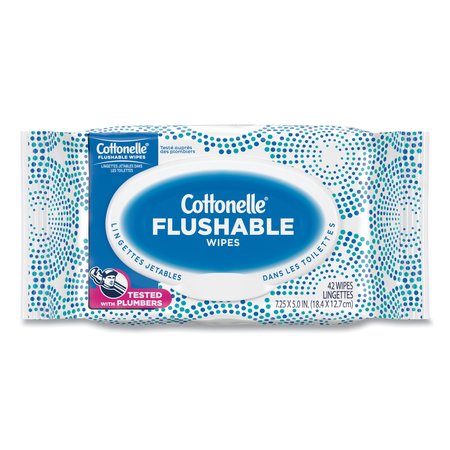Cottonelle Fresh Care Flushable Cleansing Cloths, White, 3.73 x 5.5, 84/Pack, PK8 KCC 35970CT